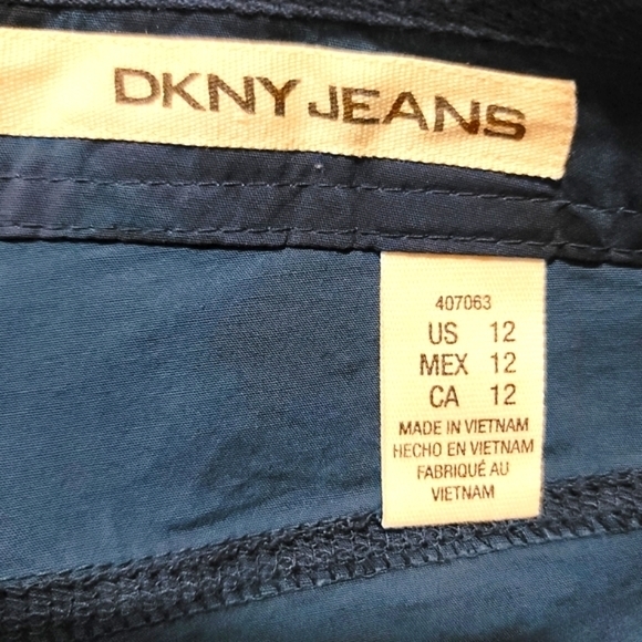 DKNY Jeans Women's Blue Camo Cargo Pants Size 12 - Picture 10 of 12